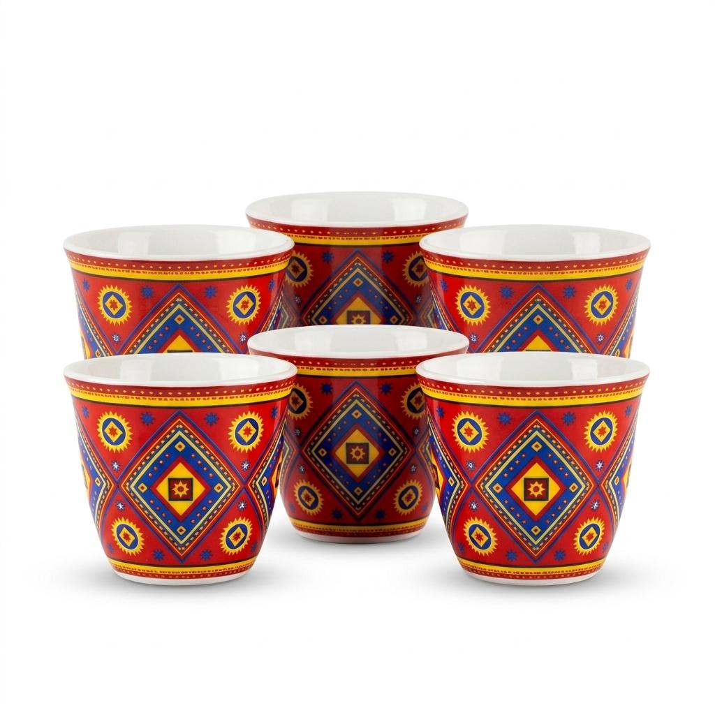 Coffee Cup Set – 6 Pieces