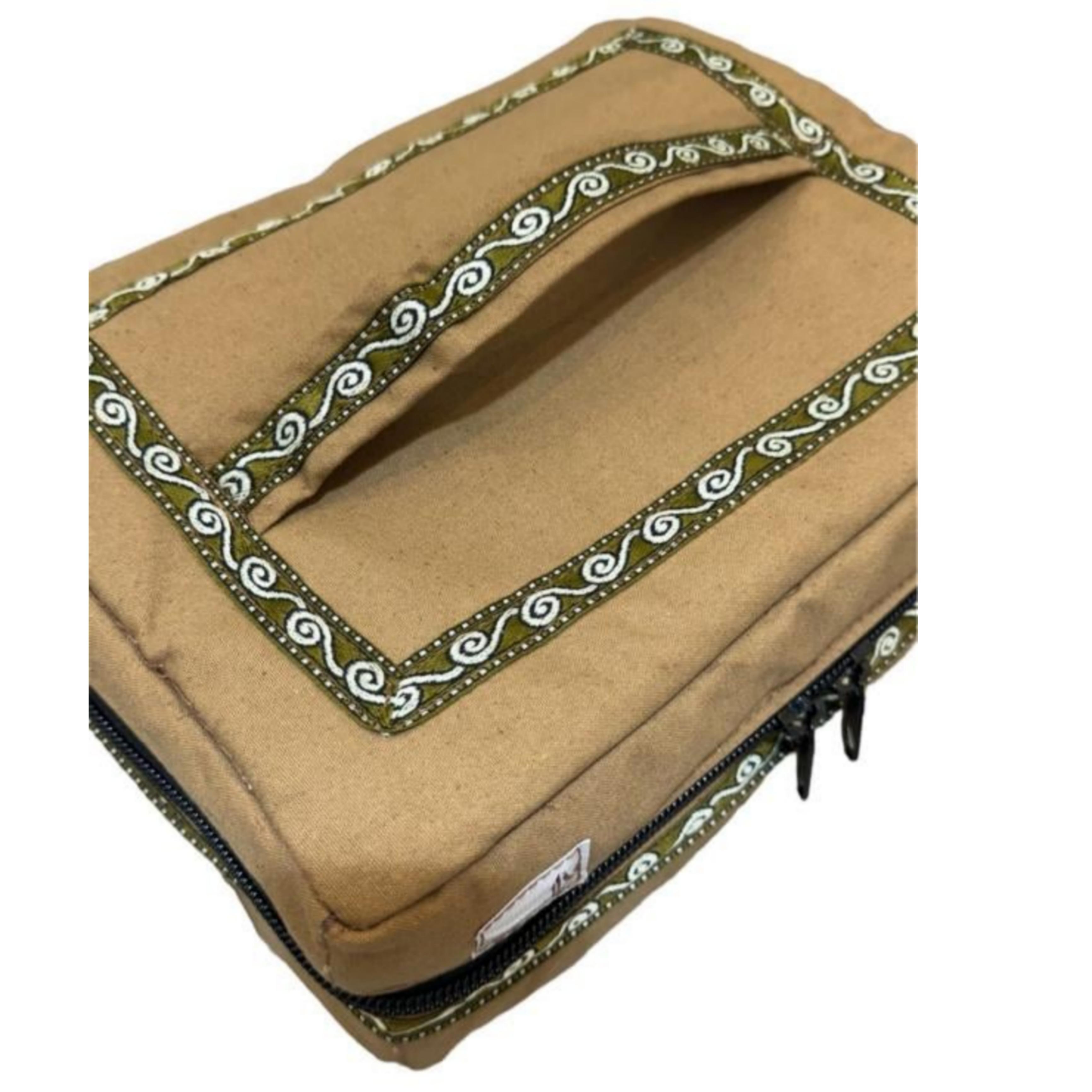 شنطه شاى مزخرف بنيه S