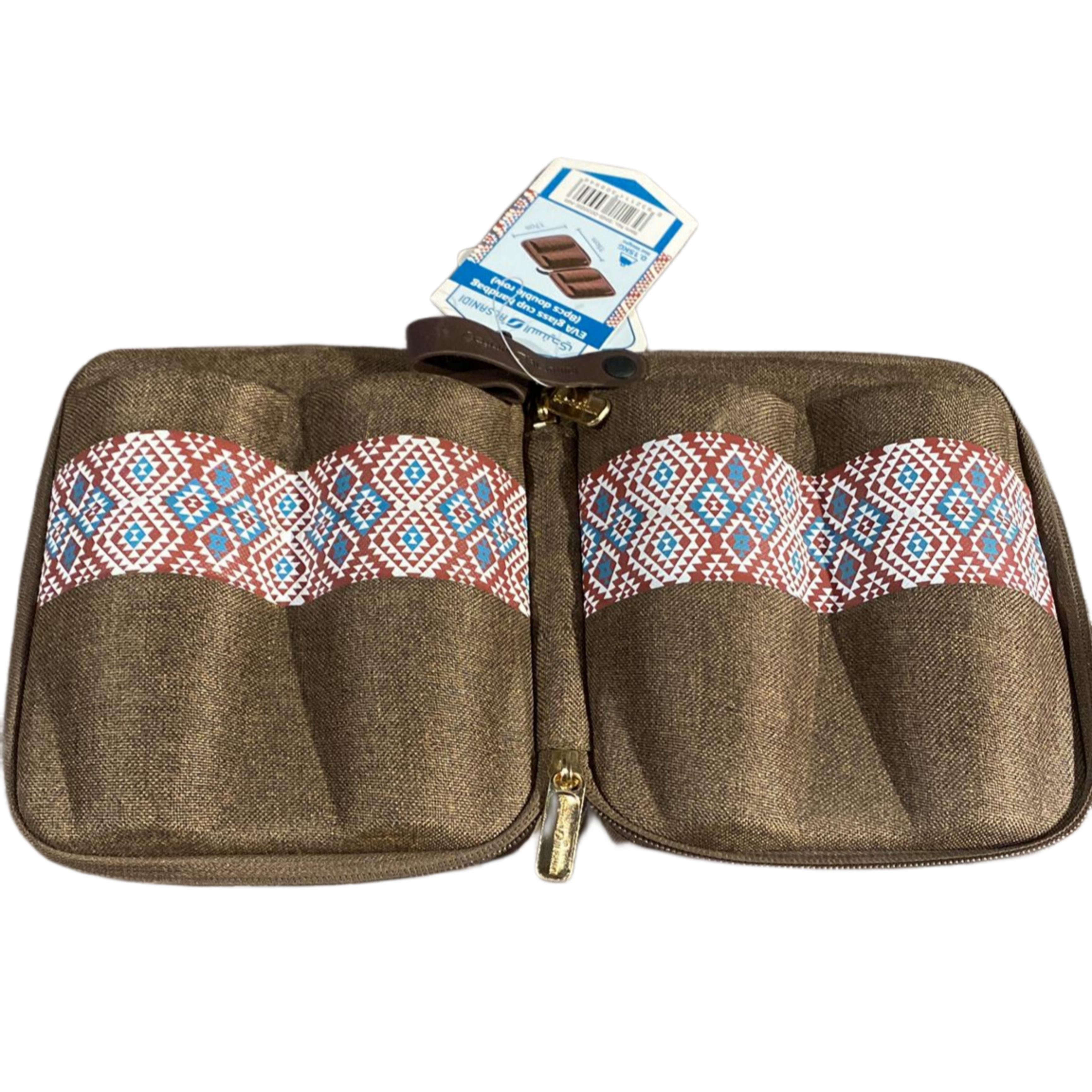 شنطه 8 بيالة ممتلئه مزخرفة