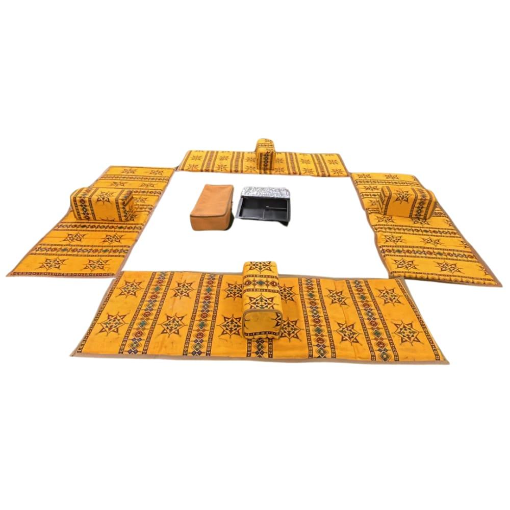 مده مع 4 تكايات 8 اشخاص  اصفر نجمة الديالة