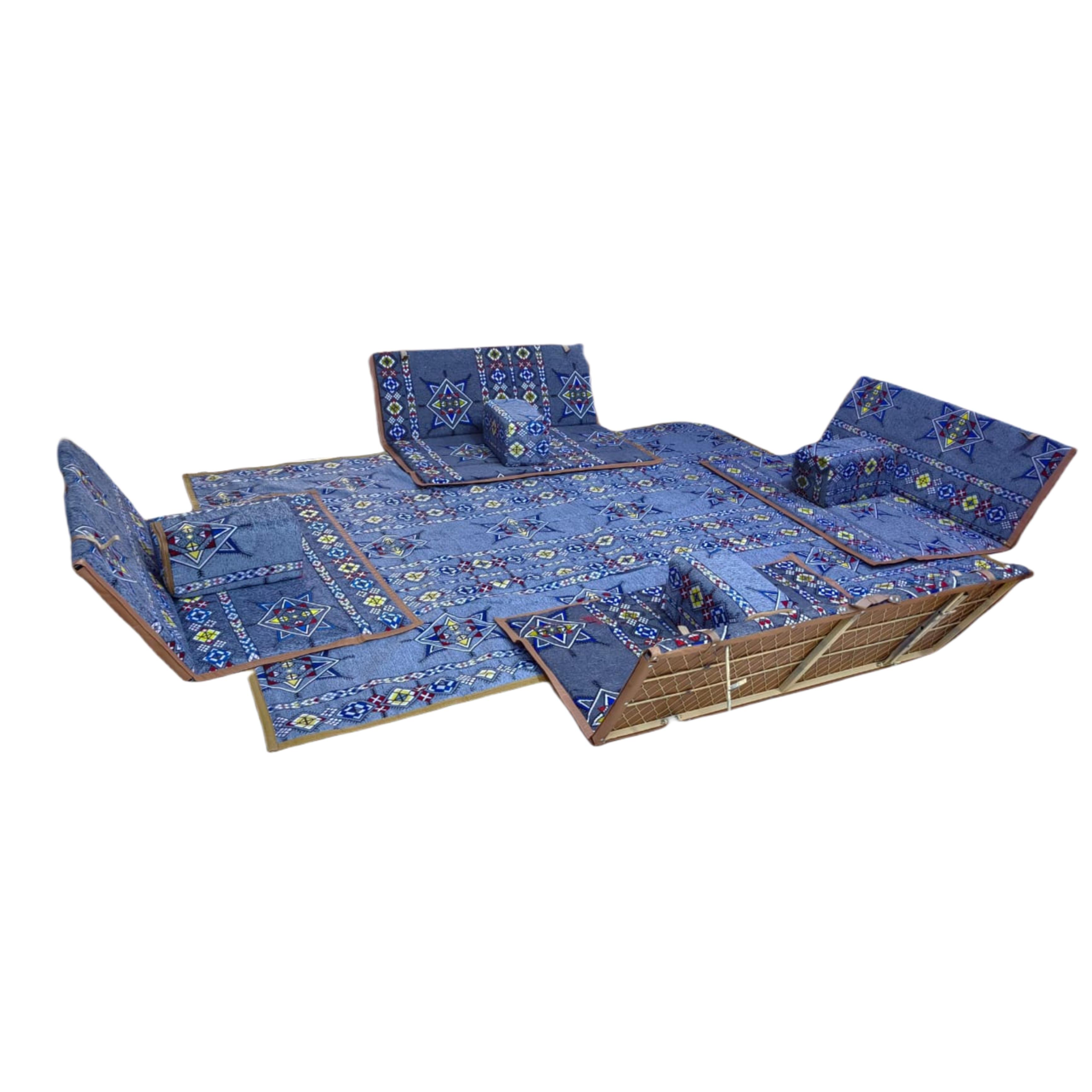 طقم جلسة  4 تكايه 8 اشخاص رصاصى