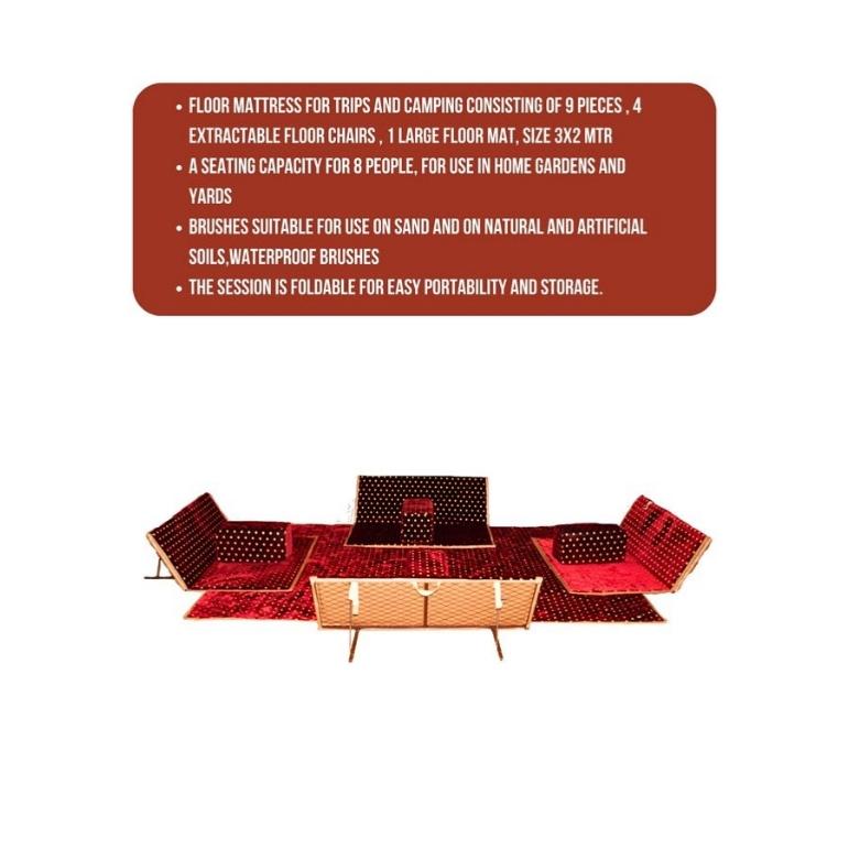 جلسه مع 4 تكايه   8 اشخاص احمر نقطة