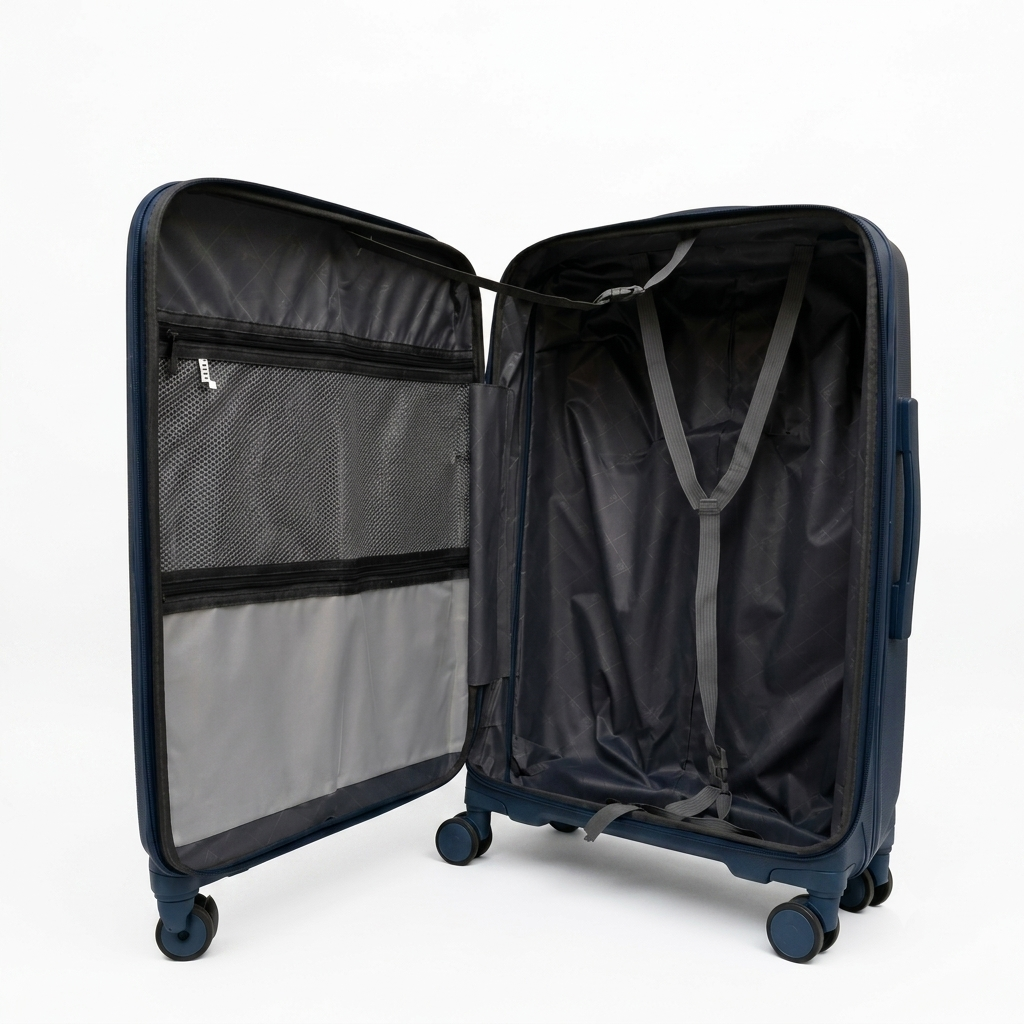 Blue travel bag, size 28